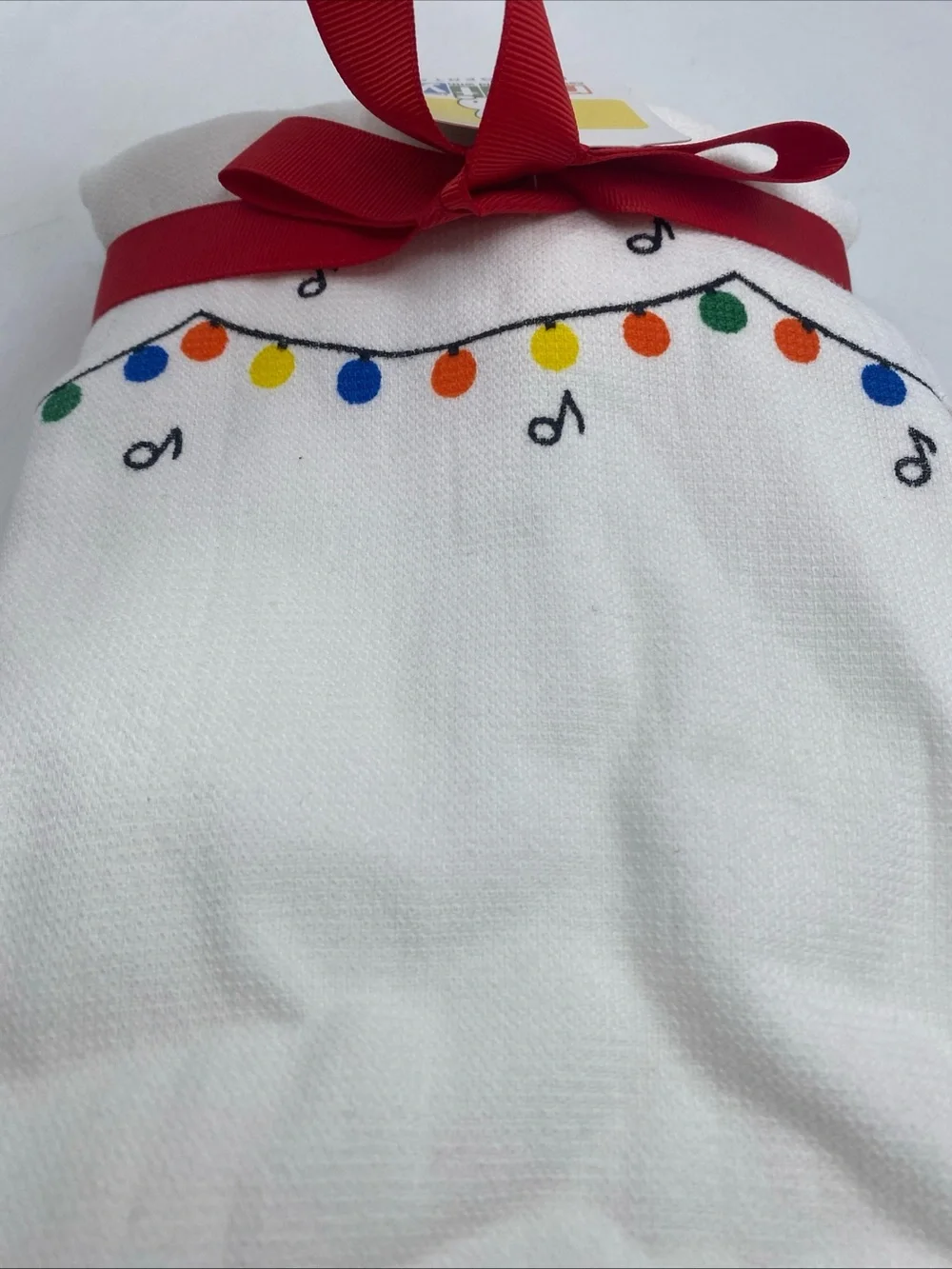 Miffy by Magenta Set of 2 Holiday Cotton Dishtowels Stocking Christmas Lights